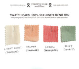 swatches for custom linen neckties