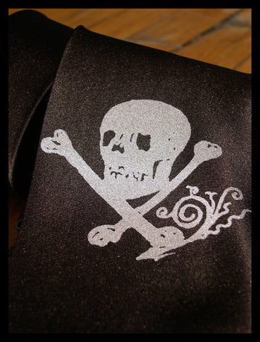 Skull + Bones Silk Necktie