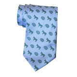 Smart Ass Pattern Print Necktie, Cobalt on Periwinkle Tie, by Cyberoptix