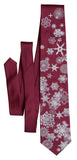 Snowflakes Necktie, Snow print men's tie