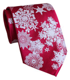 Snowflake Silk Necktie