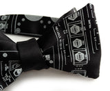Space Shuttle bow tie, black.