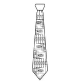 Spark Plug 1967 Mustang necktie line art.