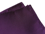 eggplant purple pocket square, by Cyberoptix. Wine colored fine woven stripe texture