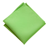 Spring Green Pocket Square. Solid Color Satin Finish, No Print, by Cyberoptix