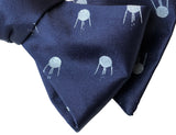 Sputnik Satellite Pattern Bow Tie, Cold War Print, by Cyberoptix