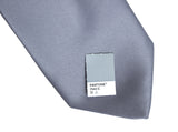 Dark grey necktie, steel solid color tie by Cyberoptix Tie Lab