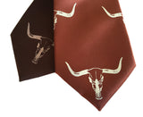 Longhorn skull ties