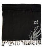 Squid Tentacles Scarf. Sucker Print pashmina by Cyberoptix. Grey and black