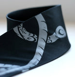 Octopus Tentacles Necktie. Black pearl on black.