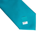 Light Blue solid color necktie, teal blue tie by Cyberoptix Tie Lab
