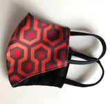 The Shining Inspired Mask, Overlook Hotel Carpet Adjustable Fabric Face Cover