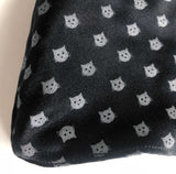 Cat Dot Face Mask, Tiny Kitties washable, adjustable fabric face cover