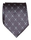 Scissors Print Necktie. Tiny scissors repeating pattern mens tie