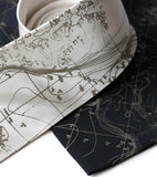 Scandinavian Waters Necktie, Bathymetric Chart Contour Map Silk Tie