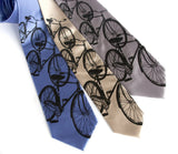 Bicycle Silk Necktie. Triple Cruiser Bike tie