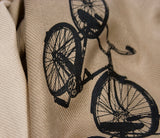 screen printed bike pashmina