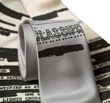 Unidentified Flying Object Necktie, Document Print Tie, by Cyberoptix