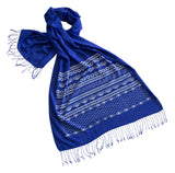 Blue Ugly Hanukkah Sweater Print Scarf, by Cyberoptix