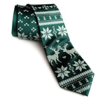 Green Ugly Christmas Sweater Necktie, by Cyberoptix