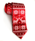 Red Ugly Christmas Sweater Necktie, by Cyberoptix