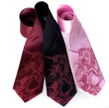 Berry ink on burgundy, black, pink.