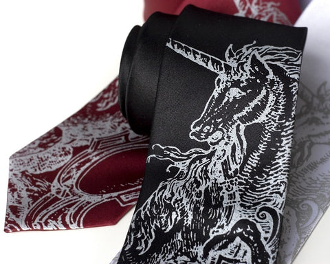 Unicorn Silk Necktie