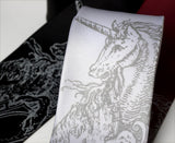  Silver ink on white, black, burgundy.