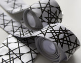 Black ink on white - double print.