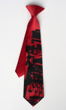 Black on red kiddie tie.