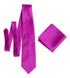 Violet solid color necktie for weddings, by Cyberoptix Tie Lab