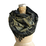 Virgo Constellation Linen-Weave Scarf, Winter Accessories, By Cyberoptix