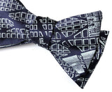 Washington DC Map Bow Tie, Navy blue. 1791 L'Enfant Plan. by Cyberoptix