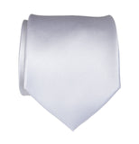 Plain White solid color necktie, by Cyberoptix Tie Lab