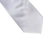 White solid color tie, by Cyberoptix Tie Lab