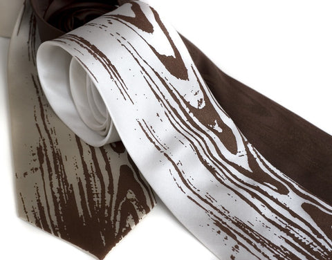 Woodgrain Silk Necktie