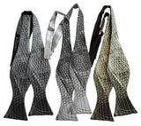 Wormhole Bow Ties, Geometric Op Art Print self tie bow ties, by Cyberoptix Tie Lab