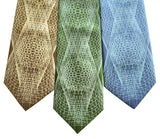 Wormhole Neckties, Op Art Lines Geometric Print Silk Ties, made in Detroit by Cyberoptix