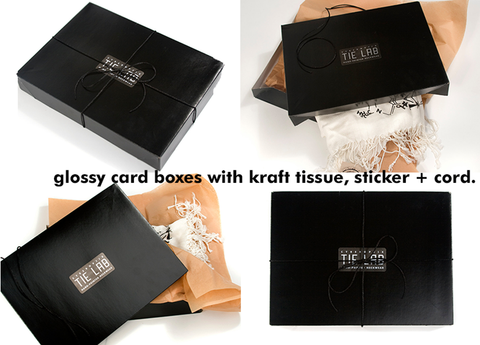 Glossy Black Scarf Box