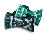 Green Ugly Holiday Sweater bow ties, by Cyberoptix