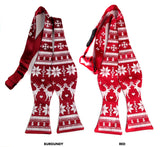 Red Ugly Christmas Sweater bow ties
