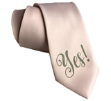 Ballet Pink Yes Print tie, by Cyberoptix Tie Lab