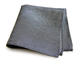 zug linen + silk blend woven pocket square